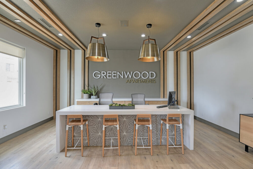 Greenwood Apartments reception desk
